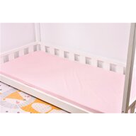 Confort family - Cearsaf pat bumbac 100% culoare roz 90x200x10 cm
