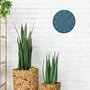 Tfa - Ceas silentios de precizie din lemn, analog, de perete, design minimalist, albastru,  60.3054.06 - 4
