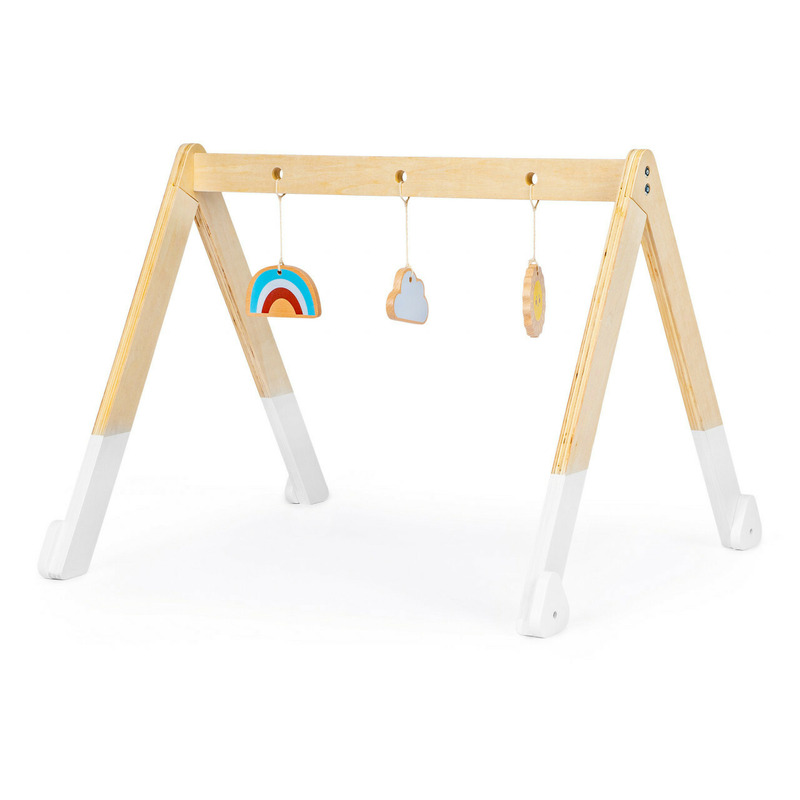 Centru de activitati bebe, cu jucarii, din lemn, gimnatica, ecotoys, baby gym