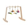 Mobbli - Centru de activitati Baby Gym , Animale, Cu 4 jucarii colorate din Lemn - 1