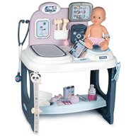 Smoby - Set de joaca Baby Care Center Cu accesorii, Cu papusa, Centru de ingrijire pentru papusi