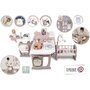 Smoby - Centru de ingrijire pentru papusi  Baby Nurse Doll`s Play Center maro cu 23 accesorii - 2