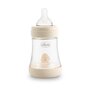 Chicco - Biberon anticolici, Perfect 5, Cu adaptare la aspiratia bebelusului, Cu forma ergonomica, Cu tetina moale, Fara BPA, 150 ml, 0 luni+, Bej - 1