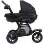 Chicco - Carucior compact 3 in 1 Active 3, Cu landou intarit si salteluta moale, Scoica auto cu baza, Maner ajustabil, Husa de ploaie, Pana la 15 kg, Negru - 2