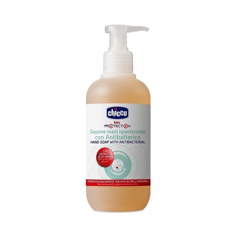 Chicco - sapun lichid de maini, dermatologic, antibacterian, 250 ml