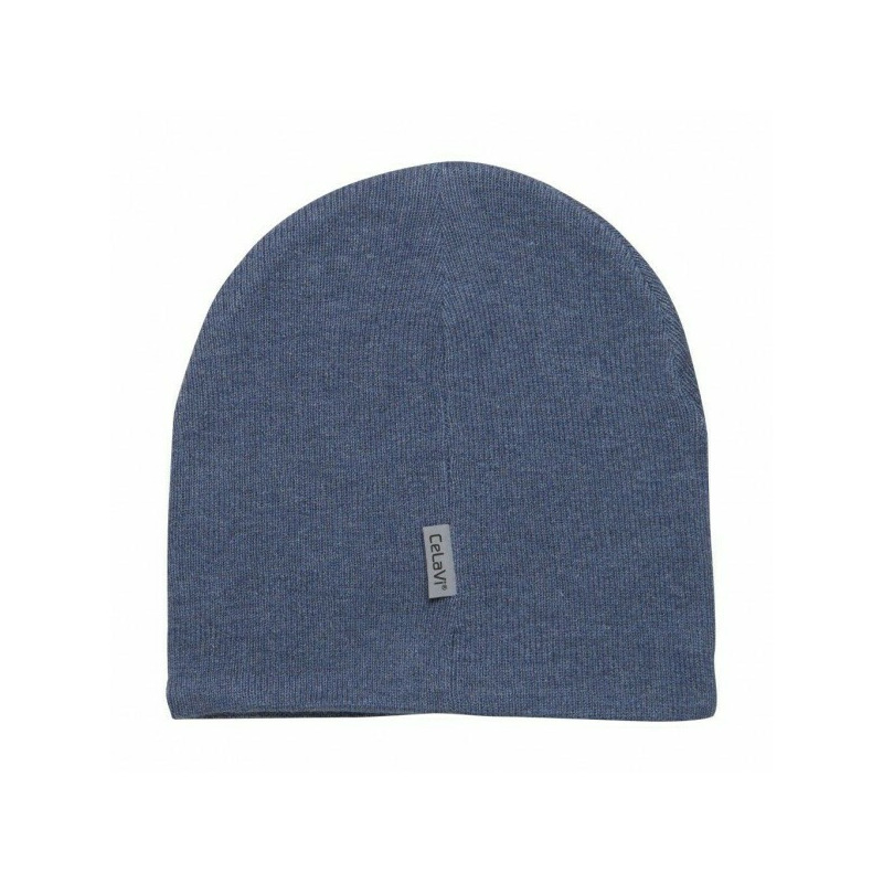 China blue 98/104 - fes dublat knit din lana si bumbac - celavi