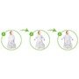 Clevamama - Sistem de infasare pentru bebelusi 3 in 1 Pink 3-6 luni - 5