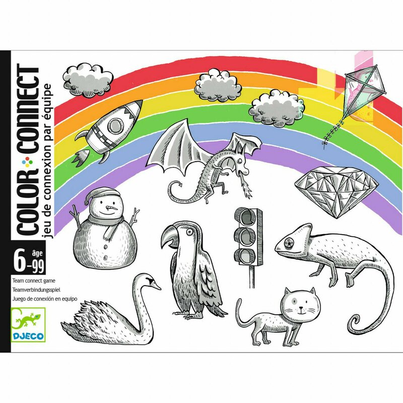 Djeco - color connect, joc de carti
