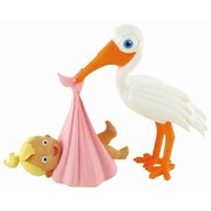 Figurina Comansi - Moments-Stork with Baby Girl