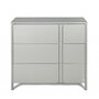 Comoda de infasat YappyClassic din lemn, Cu trei sertare, Cu blat de infasat detasabil, YappyKids, 105x50x90 cm, Gri - 4