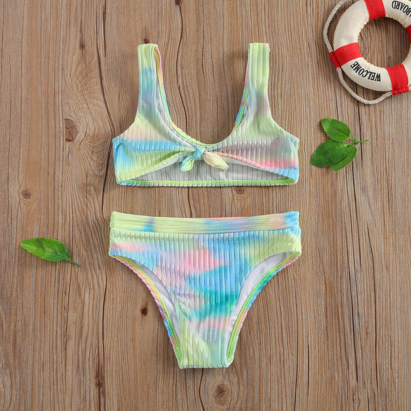 Costum de baie multicolor din 2 piese (marime: 130)