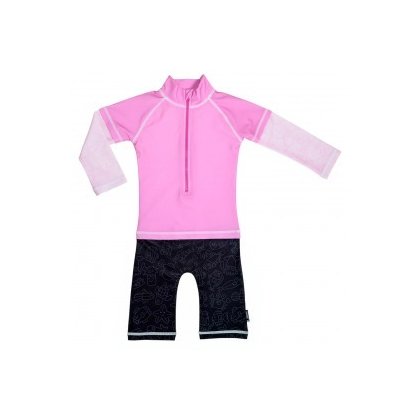 Costum de baie Pink Ocean marime 62- 68 protectie UV Swimpy