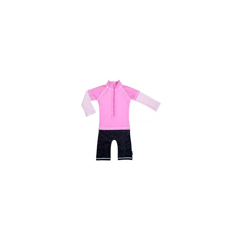 Costum de baie Pink Ocean marime 62- 68 protectie UV Swimpy
