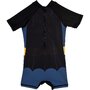 SunCity - Costum de baie UV cu maneci scurte si fermoar Batman SE1955 Albastru_4 ani (104 cm) - 2