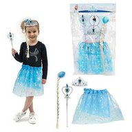Toi-toys - Costum Ice Princess cu Fustita, Diadema si Bagheta magica.  TT12456