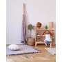 Babyly - Covor patrat de joaca termoizolant din spuma, pentru copii si bebelusi, pliabil, Catifea Mint cu volanas, 100x100cm - 7