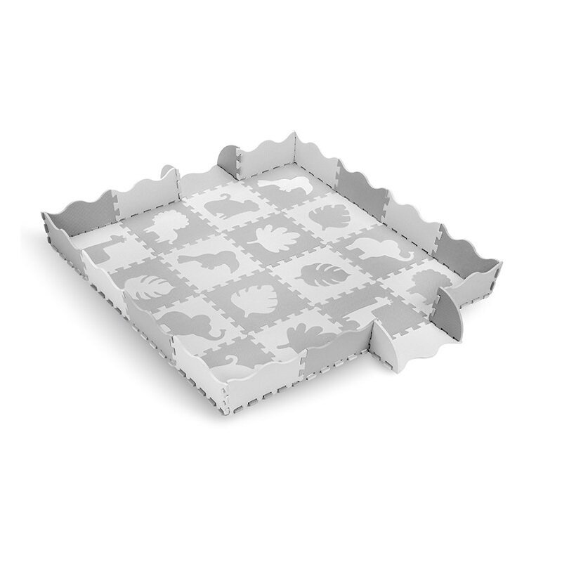 Momi - Covoras de joaca Puzzle 150x150 cm, Zawi - Grey