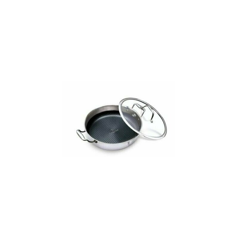 Berlinger haus - cratita cu capac, 3.8 litri, otel inoxidabil, , 28 cm, silver eternal collection, bh 7447
