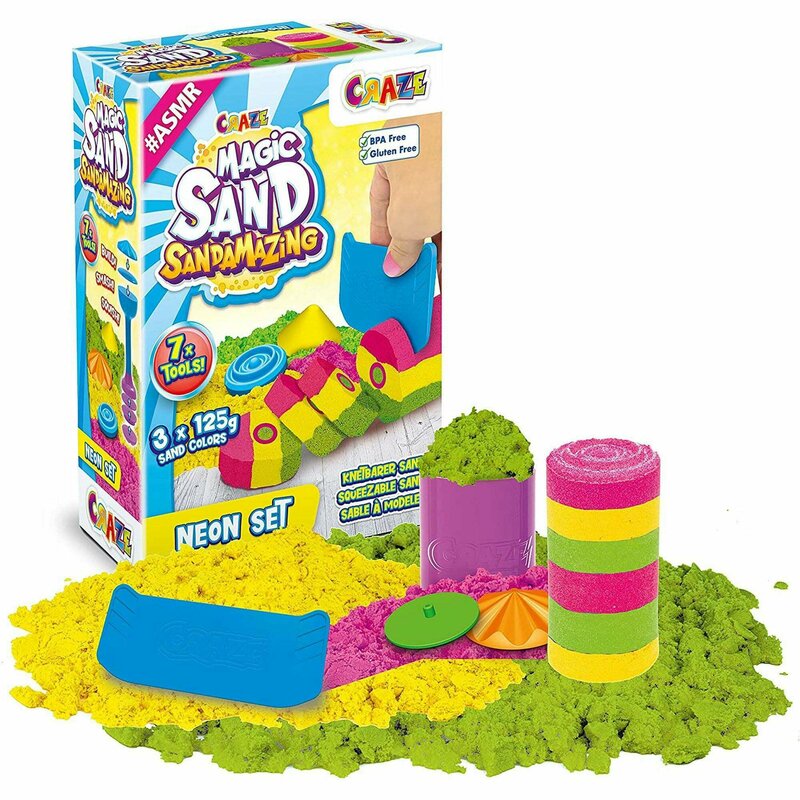 Craze - nisip kinetic - set joaca neon
