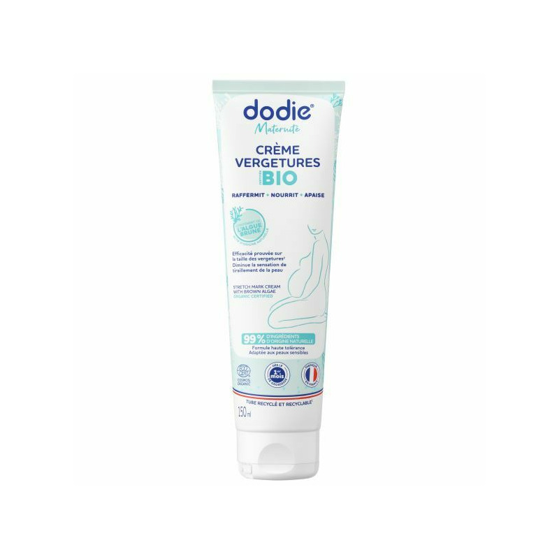 Crema antivergeturi certificata bio, dodie, 99% ingrediente de origine naturala,150ml