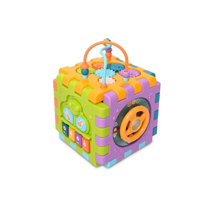 Lorelli - Jucarie interactiva Cub , 10 piese, Multicolor
