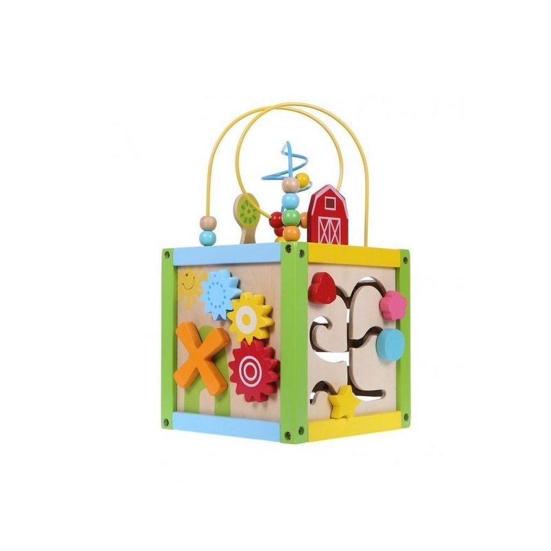 Ecotoys - cub educational din lemn