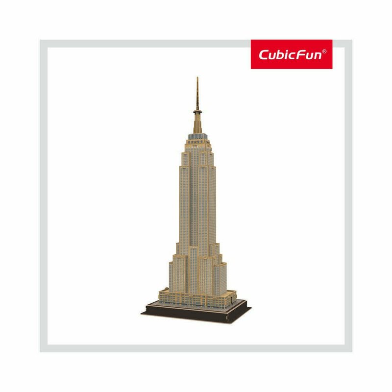 Cubic fun - puzzle 3d empire state building (nivel mediu 54 piese)