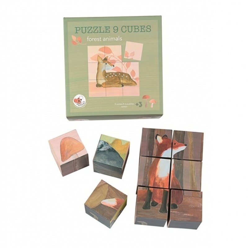 Egmont toys - cuburi animale padure,