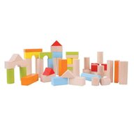 BigJigs - Cuburi colorate pentru construit