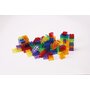 Cuburi de constructii transparente, set de 90 piese, multicolor - 1