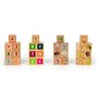Cuburi educationale din lemn cu litere, cifre si imagini Ecotoys HM014520 - 2