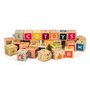 Cuburi educationale din lemn cu litere, cifre si imagini Ecotoys HM014520 - 3