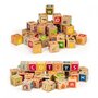 Cuburi educationale din lemn cu litere, cifre si imagini Ecotoys HM014520 - 6