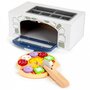 Cuptor pentru pizza din lemn + accesorii pentru bucatarie si alimente Ecotoys 4333 - 2