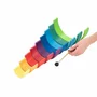 Curcubeu Montessori din lemn colorat, 9 piese @  leg&go - 3
