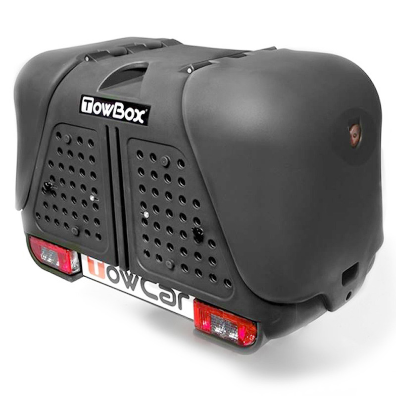 Cutie portbagaj pe carligul de remorcare Towbox V2 DOG Negru