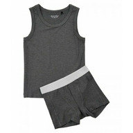 Dark Grey Melange 92 - Set lenjerie de corp din bambus - Minymo
