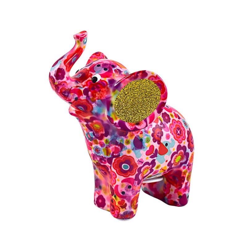 Decoratiune ceramica elefantica darcy h19 cm