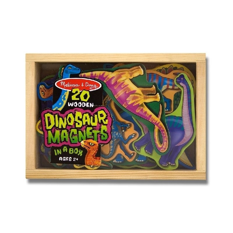 Melissa & Doug - Dinozauri din lemn cu magneti Melissa and Doug