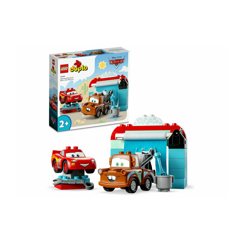 Distractie la spalatorie cu Lightning McQueen si Mater