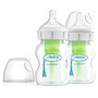 Set biberoane, Dr. Brown's, Options Plus, Anti-colici, 2 buc, Cu gat larg, PP, Fara BPA, 0-3 luni, 150 ml, Transparent - 1