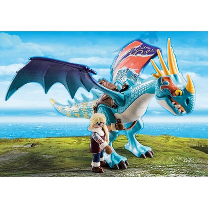 Playmobil - Set de constructie Cursa dragonilor - Astrid si Stormfly , Dragons