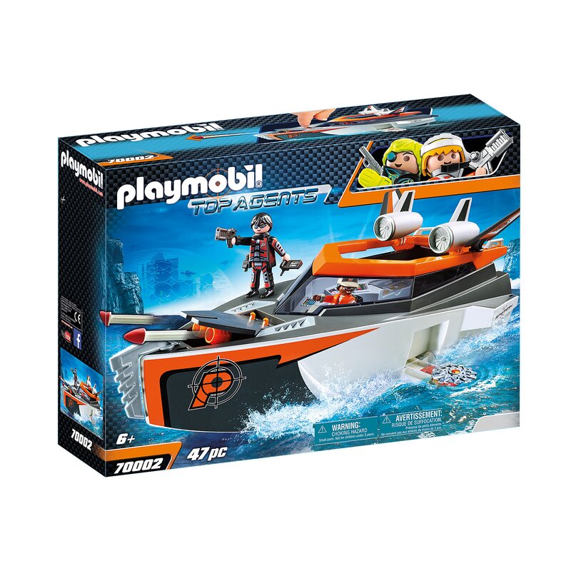 Playmobil - Echipa de spioni cu barca turbo