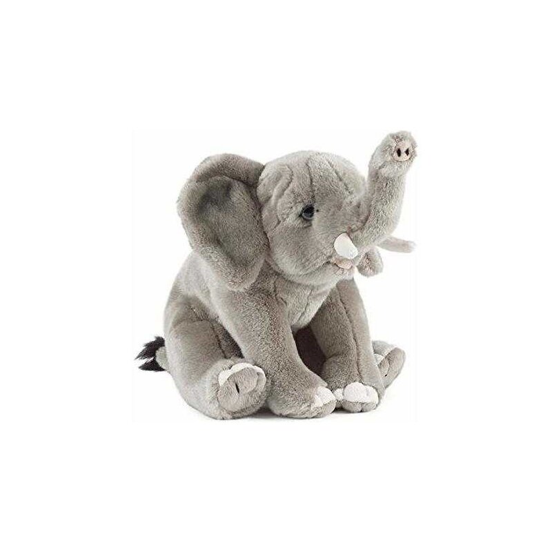Living Nature - Jucarie din plus Elefantel , 25 cm, Gri