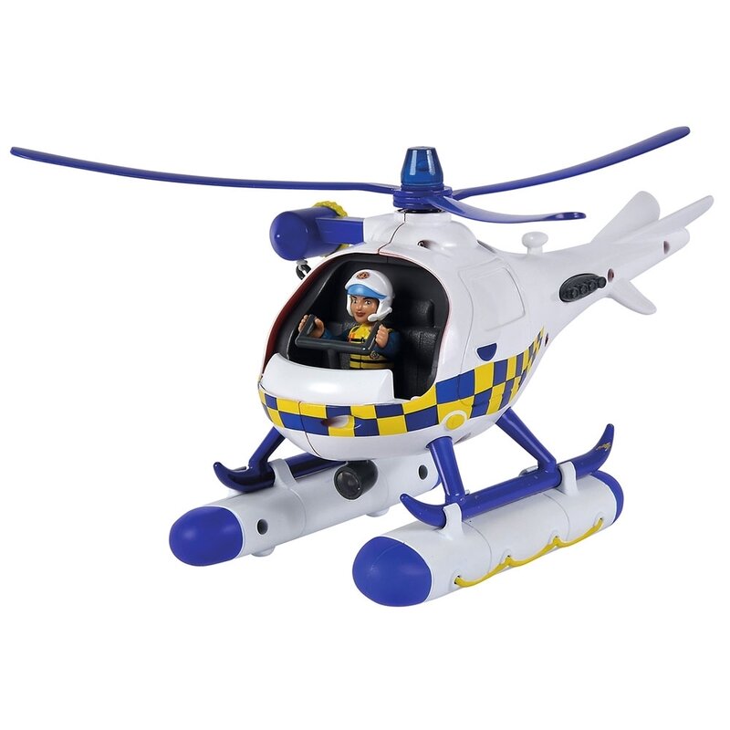 Simba - elicopter fireman sam police wallaby cu figurina