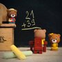 Familia de ursuleti Browny - Pawpaw Family - Set figurine joc de rol - 6