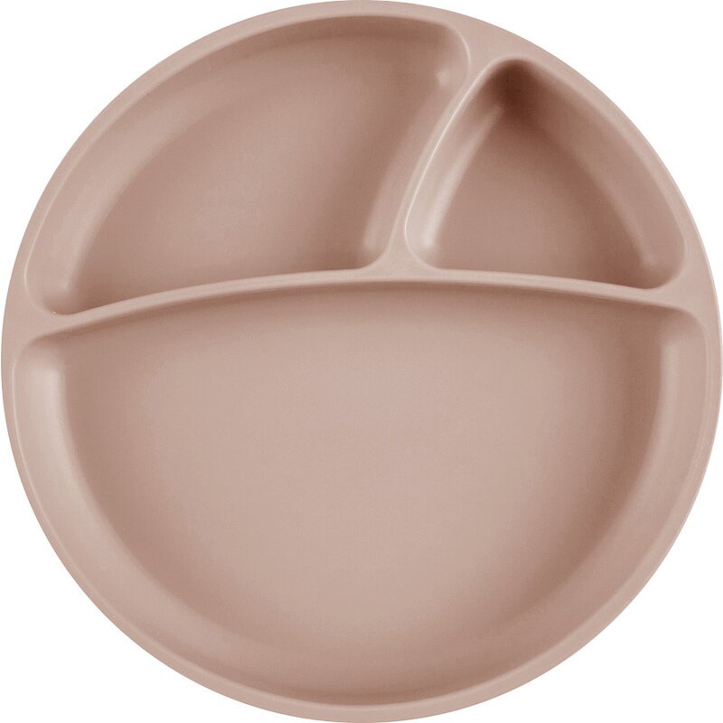 Minikoioi - farfurie compartimentata , 100% premium silicone – bubble beige