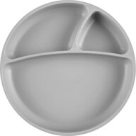 Minikoioi - Farfurie compartimentata , 100% Premium Silicone – Powder Grey