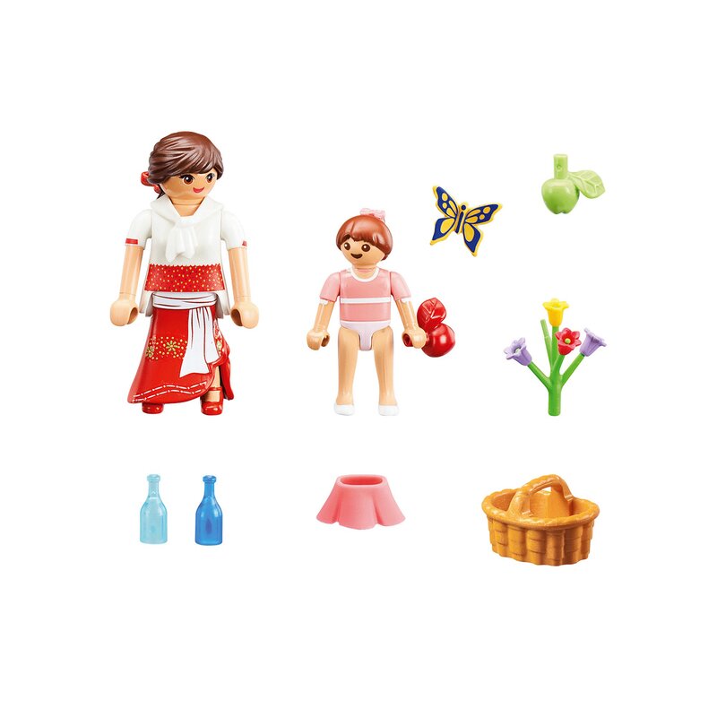 idei de cadouri pentru mama de ziua ei Playmobil - Fetita Lucky Si Mama Ei Milagro
