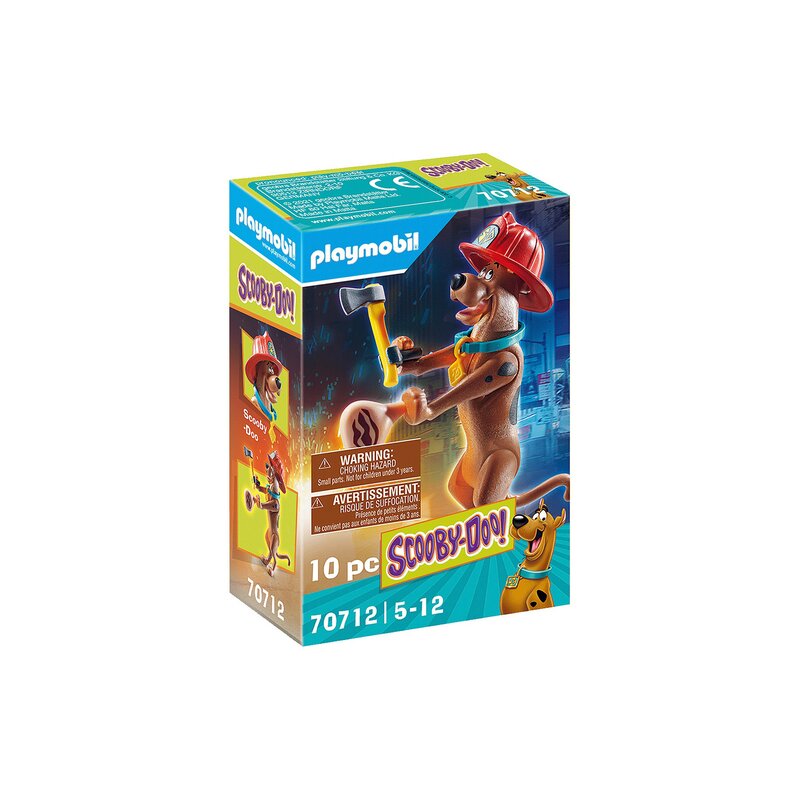 shaggy și scooby doo fac echipă Playmobil - Figurina De Colectie - Scooby-Doo Pompier